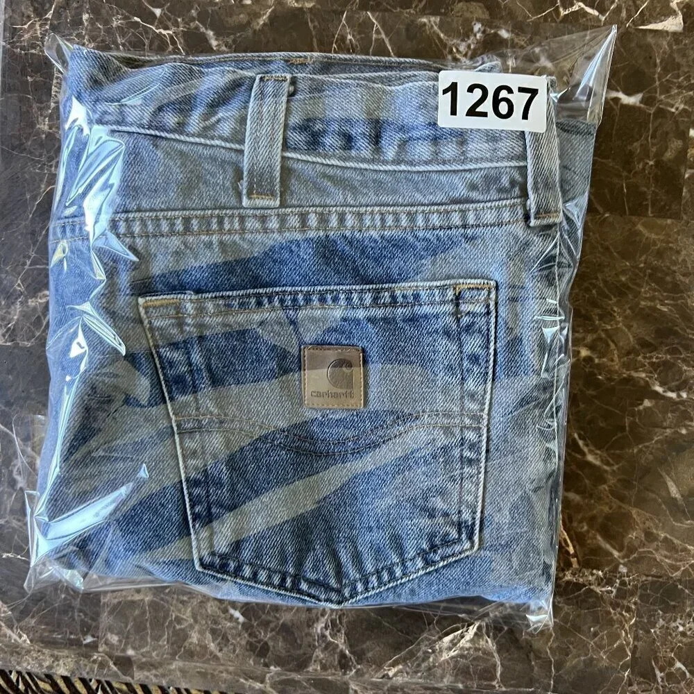 Carhartt Mens 36x32 Relaxed Fit Blue Denim Jeans Casual Normcore Capsule Pants